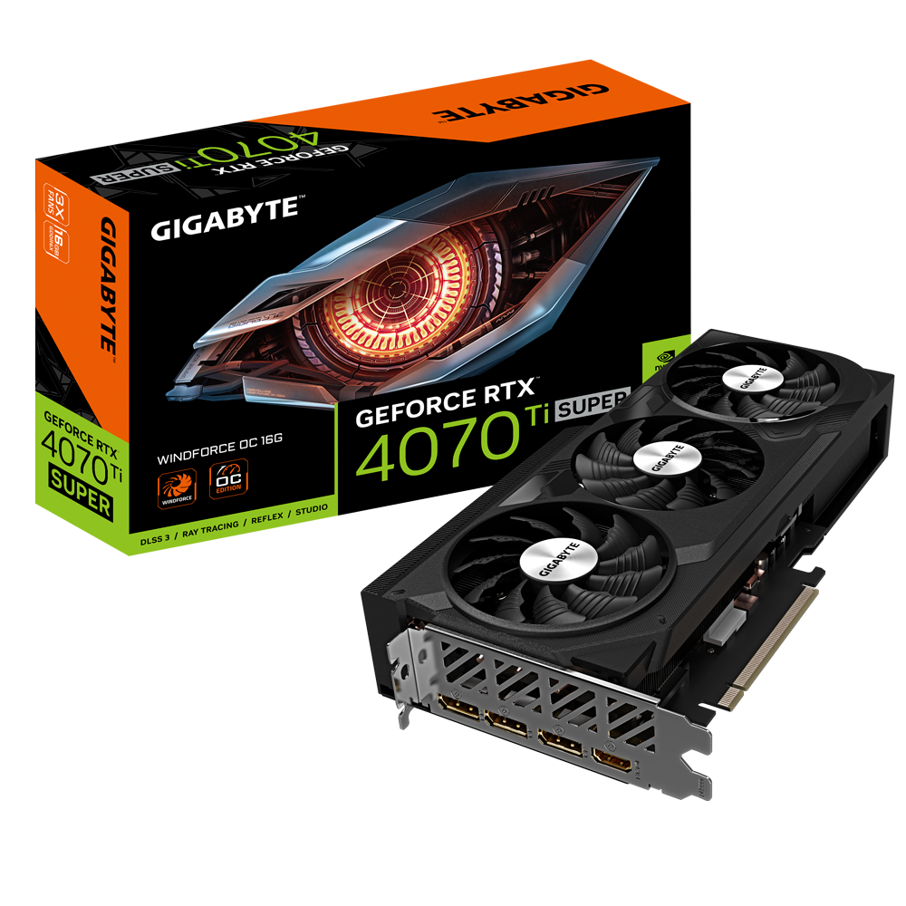 GIGABYTE GeForce RTX 4070 Ti SUPER WINDFORCE OC 16G